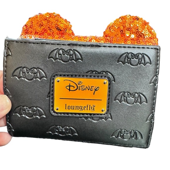 Minnie Mouse Halloween Sequin Flap Wallet - Picture 2 of 5